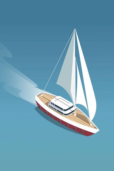 Sailing II by Arctic Frame framed wall art