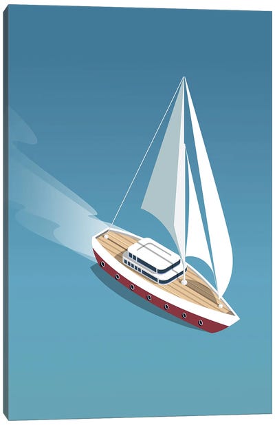 Sailing II Canvas Art Print - Jordy Blue