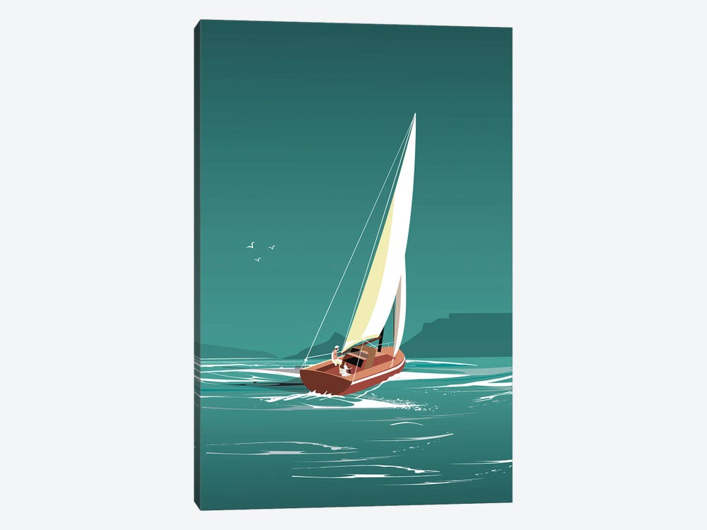 Sailing V by Arctic Frame 1-piece Canvas Art