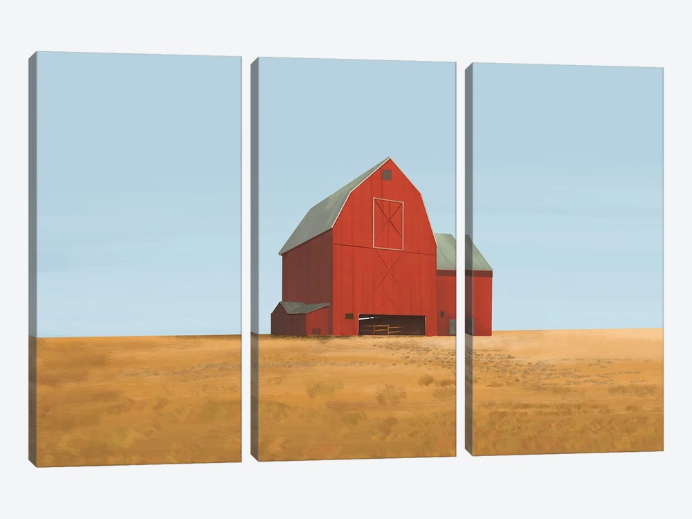 Barn II by Arctic Frame 3-piece Canvas Art Print