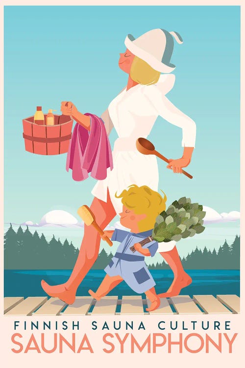 Sauna Finland II by Arctic Frame wall art