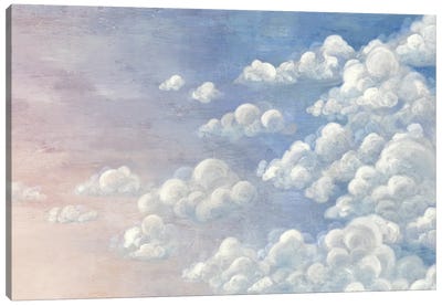 Gradient Sky I Canvas Art Print - Rose Quartz & Serenity
