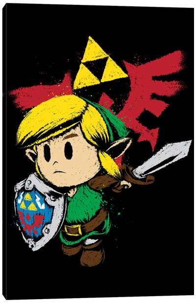 Hylian Hero Canvas Art Print - The Legend Of Zelda