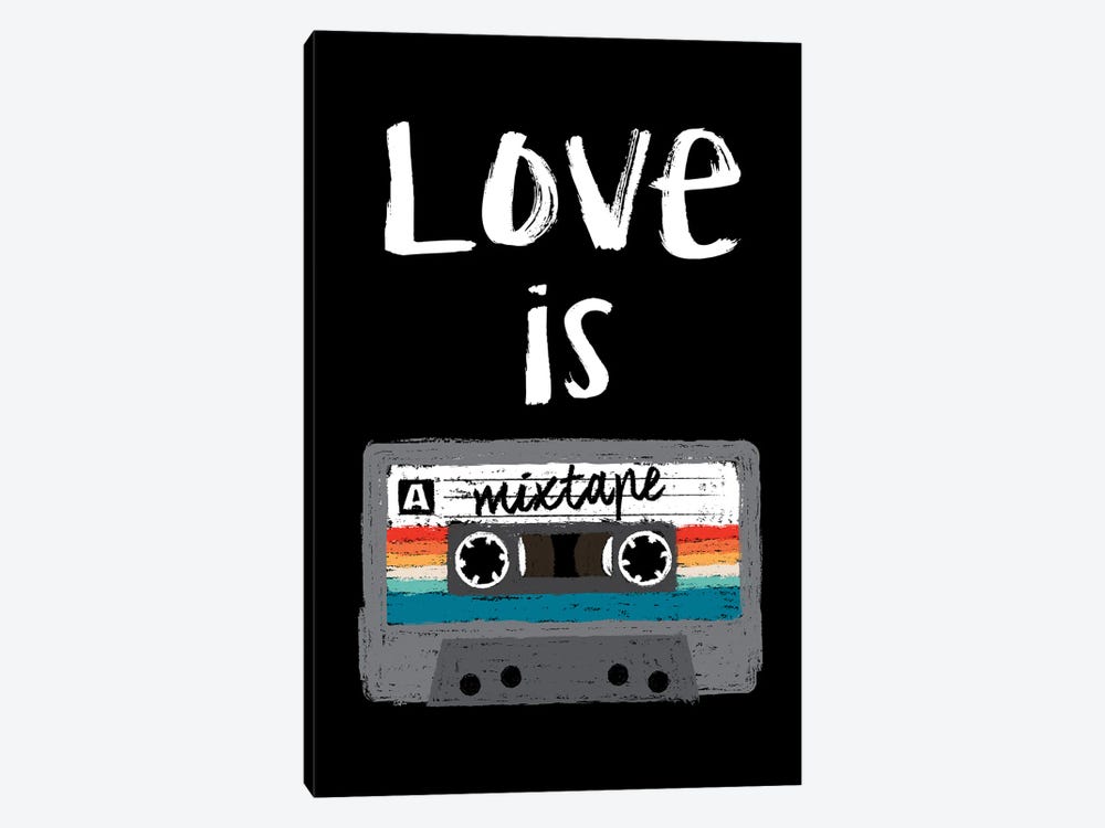 Love Is A Mixtape by Antonio Camarena 1-piece Canvas Art Print
