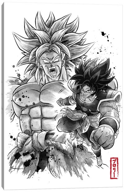 Legendary Super Saiyan Canvas Art Print - Anime & Manga Characters