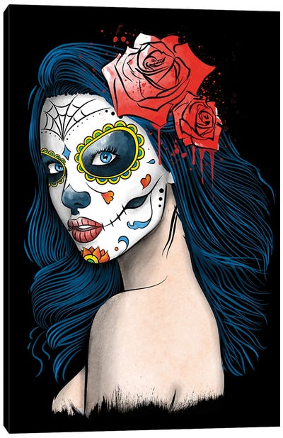 La Calavera Catrina Canvas Art Print - Día de los Muertos