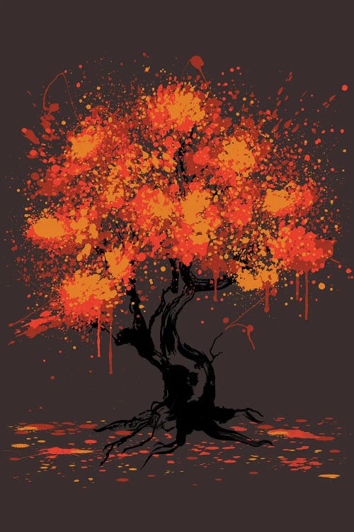 Autumn Tree Painting by Antonio Camarena wall art