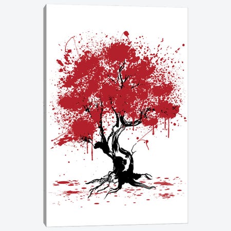 Sakura Tree Painting Canvas Print #ACM126} by Antonio Camarena Canvas Art Print
