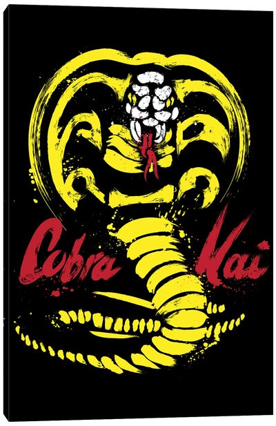I Am Cobra Kai Canvas Art Print - Snake Art
