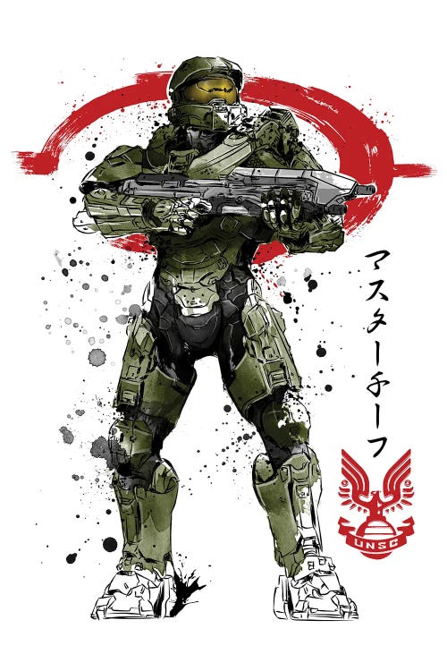 Master Chief Watercolor