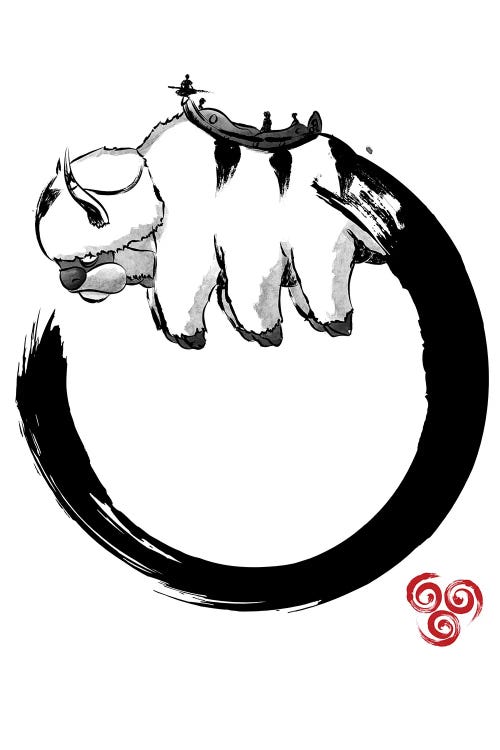 Enso Flying Bison by Antonio Camarena wall art