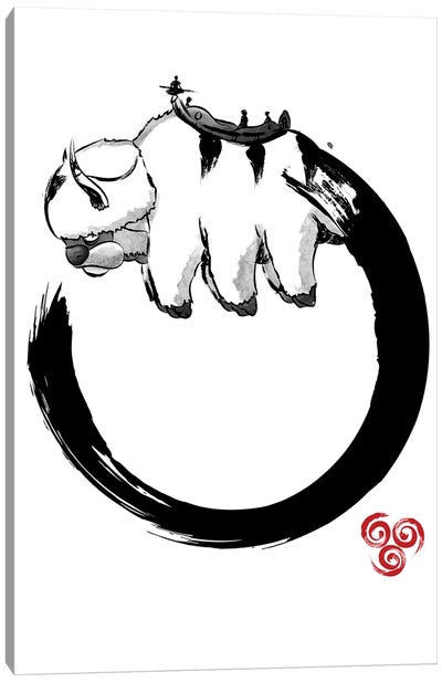Enso Flying Bison Canvas Art Print - Avatar: The Last Airbender