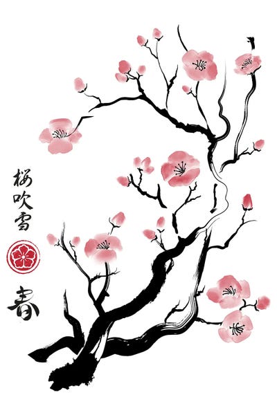 Watercolor Flowers: Spring Colors In Japan by Antonio Camarena