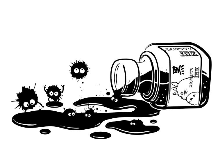 Ink Sprites by Antonio Camarena wall art