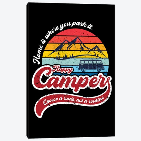 Happy Camper Canvas Print #ACM198} by Antonio Camarena Art Print