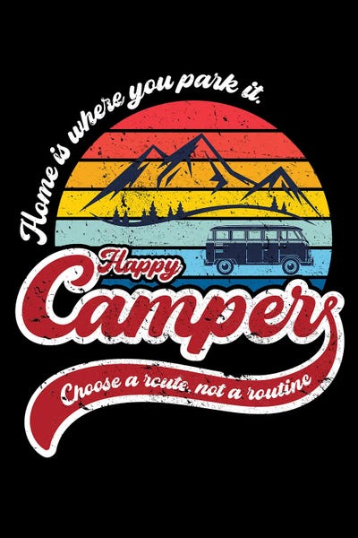 Camping: Happy Camper by Antonio Camarena