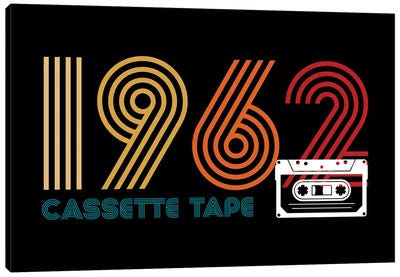 Cassette 1962 Canvas Art Print - Cassette Tapes