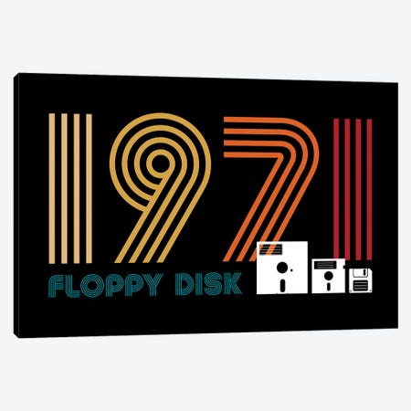 Floppy Disk 1971 Canvas Print #ACM208} by Antonio Camarena Canvas Print