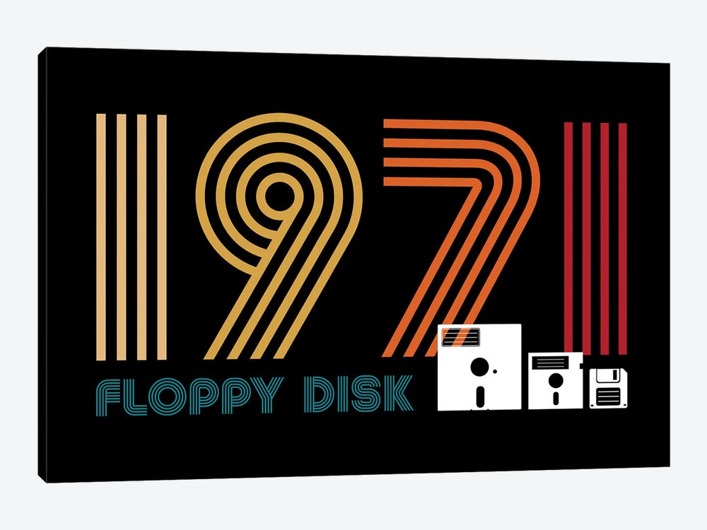Floppy Disk 1971 by Antonio Camarena 1-piece Canvas Print