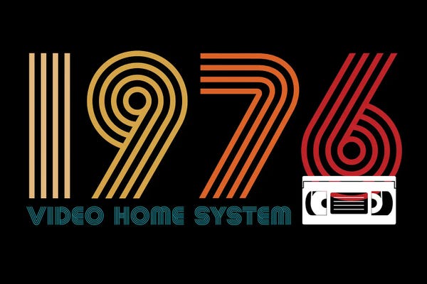 Media Formats: VHS 1976 by Antonio Camarena