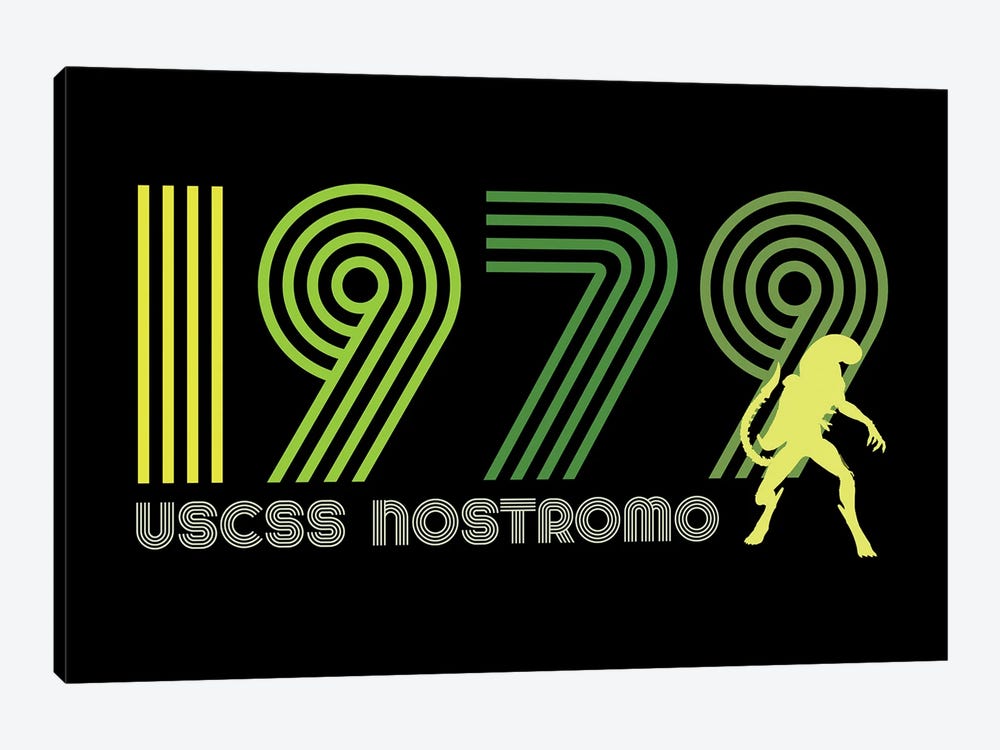 USCSS Nostromo 1979 by Antonio Camarena 1-piece Canvas Artwork