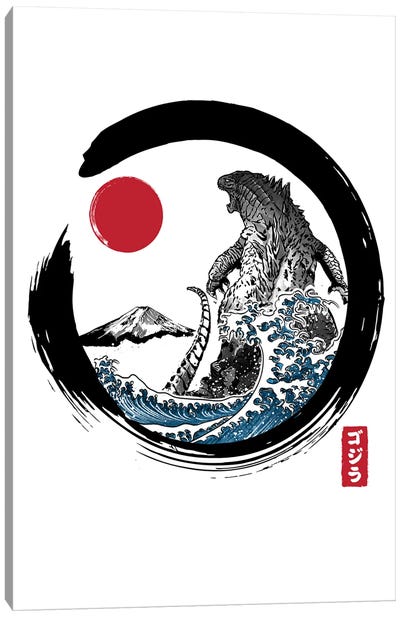 Enso Kaiju Canvas Art Print - Godzilla