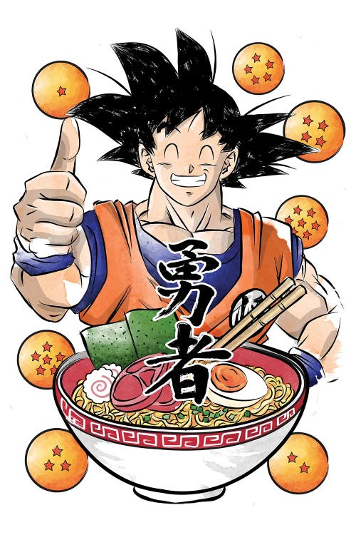 Saiyan Ramen by Antonio Camarena wall art