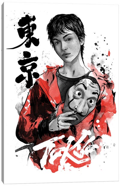 Tokyo Sumi-e Canvas Art Print - Limited Edition Movie & TV Art