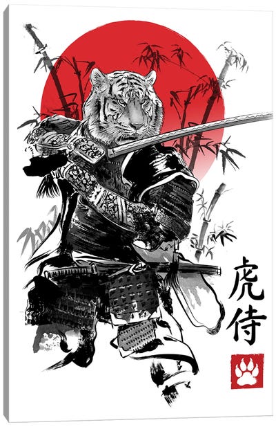 Moritiger Roarsumoto Canvas Art Print - Samurai Art