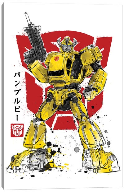Bumble Sumi-e Canvas Art Print - Transformers