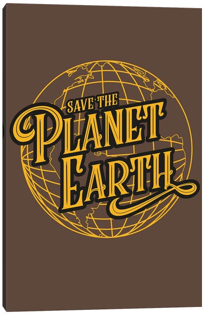 Planet Earth Canvas Art Print - Environmental Conservation Art