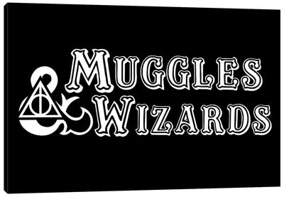 Muggles And Wizards Canvas Art Print - Wizards
