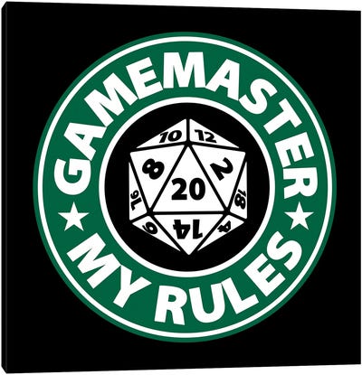 Game Master Canvas Art Print - Cards & Board Games