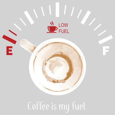 Coffee Is My Fuel by Antonio Camarena multi panel art