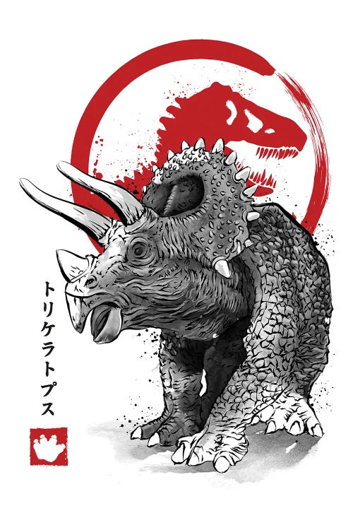 Triceratops Sumi E