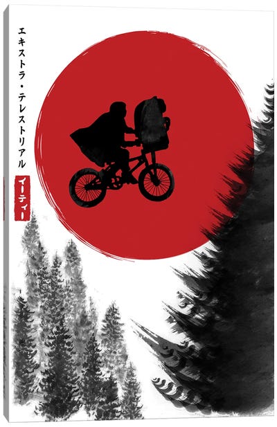 The Extra-Terrestrial In Japan Canvas Art Print - E.T. The Extra-Terrestrial