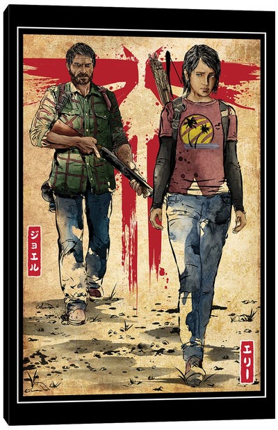 Joel And Ellie Canvas Art Print - Limited Edition Video Game Art