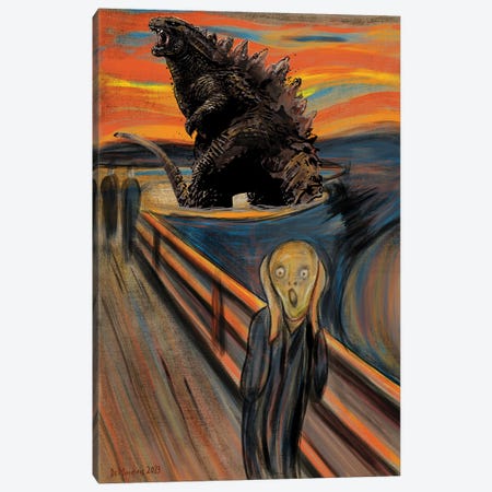 Secret History Behind The Scream Canvas Print #ACM401} by Antonio Camarena Art Print
