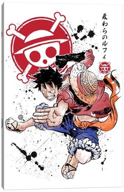 Straw Hat Captain Canvas Art Print - One Piece