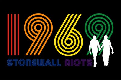 1969 Stonewall Riots by Antonio Camarena canvas print