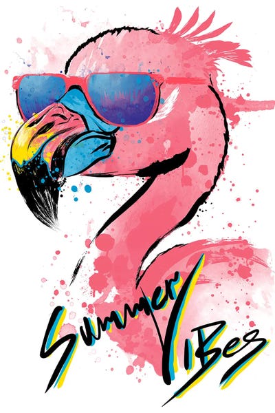 Flamingos: Summer Vibes by Antonio Camarena