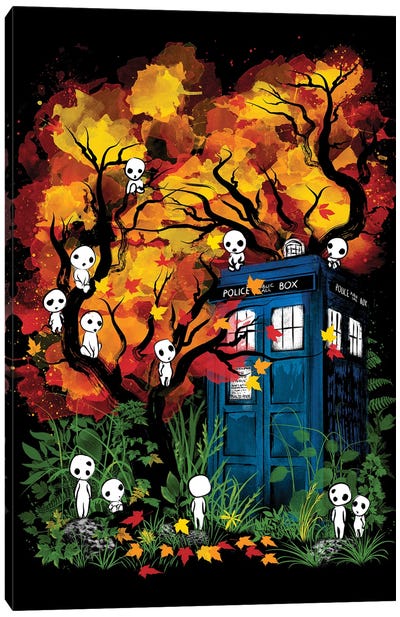 The Doctor In The Forest Canvas Art Print - Dr. Who