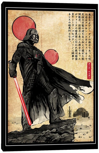 The Way Of The Star Warrior Canvas Art Print - Darth Vader