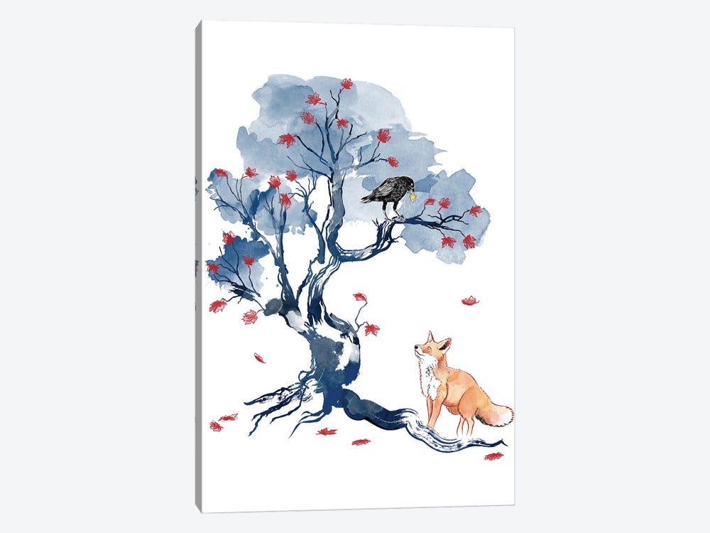 The Fox And The Crow by Antonio Camarena 1-piece Canvas Wall Art