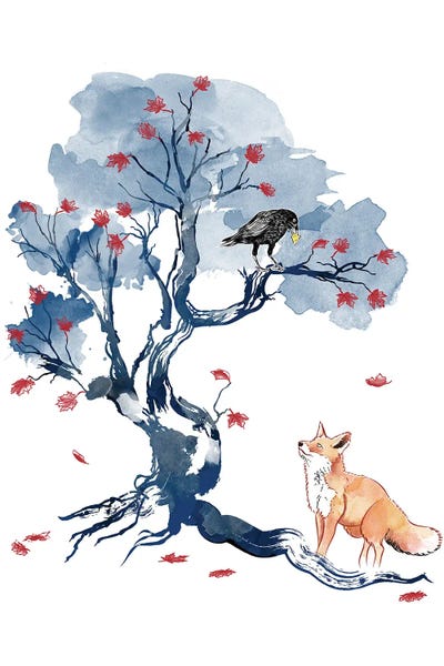 Crows: The Fox And The Crow by Antonio Camarena
