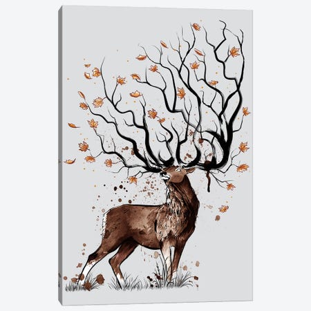Autumn Deer Canvas Print #ACM484} by Antonio Camarena Canvas Artwork