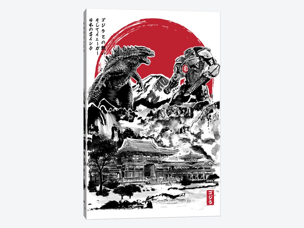 Attack On Japanese Temple by Antonio Camarena 1-piece Canvas Art