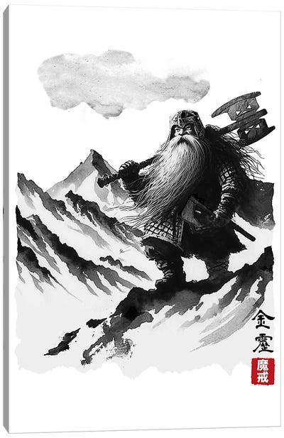 The Dwarf's Journey Canvas Art Print - The Lord Of The Rings