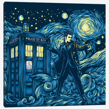 Tenth Doctor Dreams Of Time And Space Canvas Print #ACM524} by Antonio Camarena Canvas Print