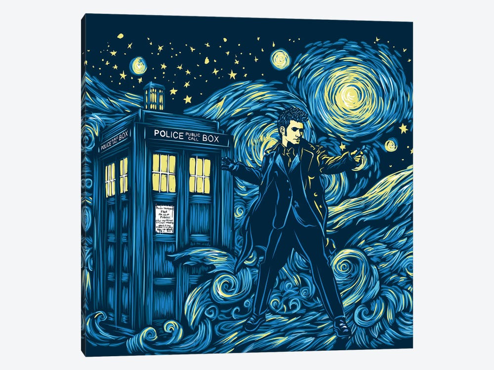 Tenth Doctor Dreams Of Time And Space by Antonio Camarena 1-piece Canvas Wall Art